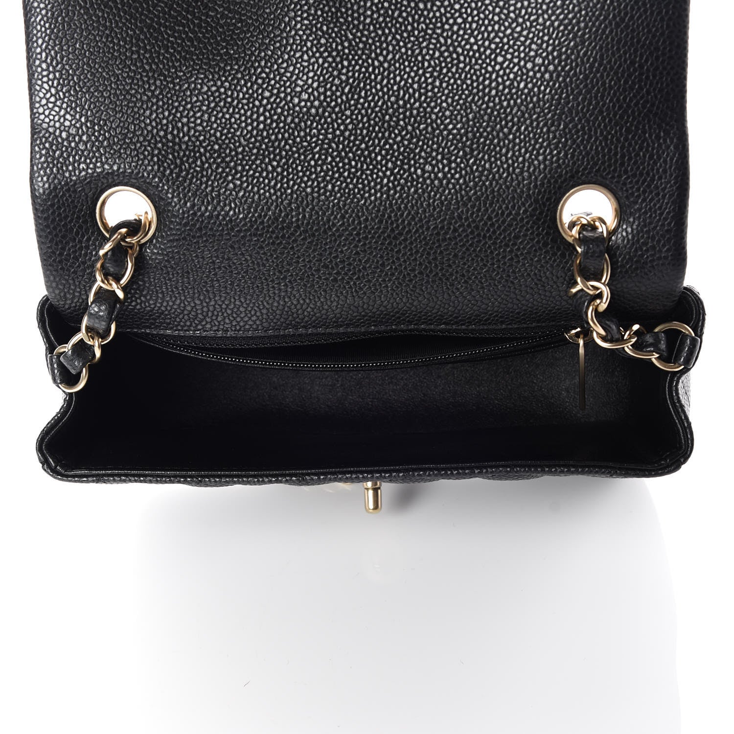 Chanel Caviar Quilted Mini Rectangular Flap Dark Charcoal 7 of 10