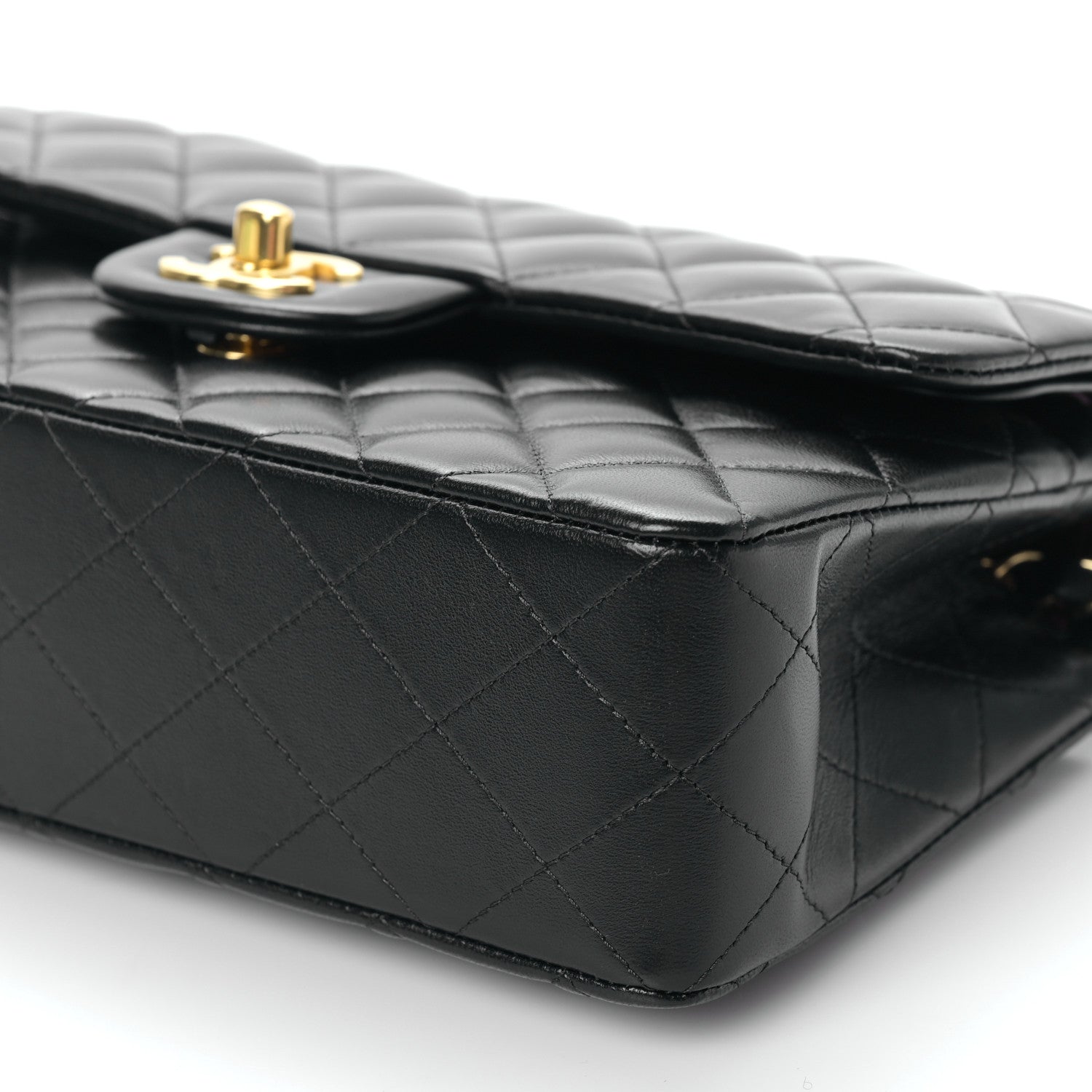 Chanel Lambskin Quilted Small Double Flap Black 9 of 9