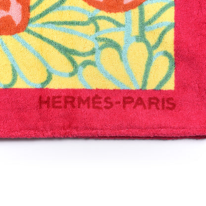 Hermes Cotton Terry Leopard Beach Towel 8 of 8