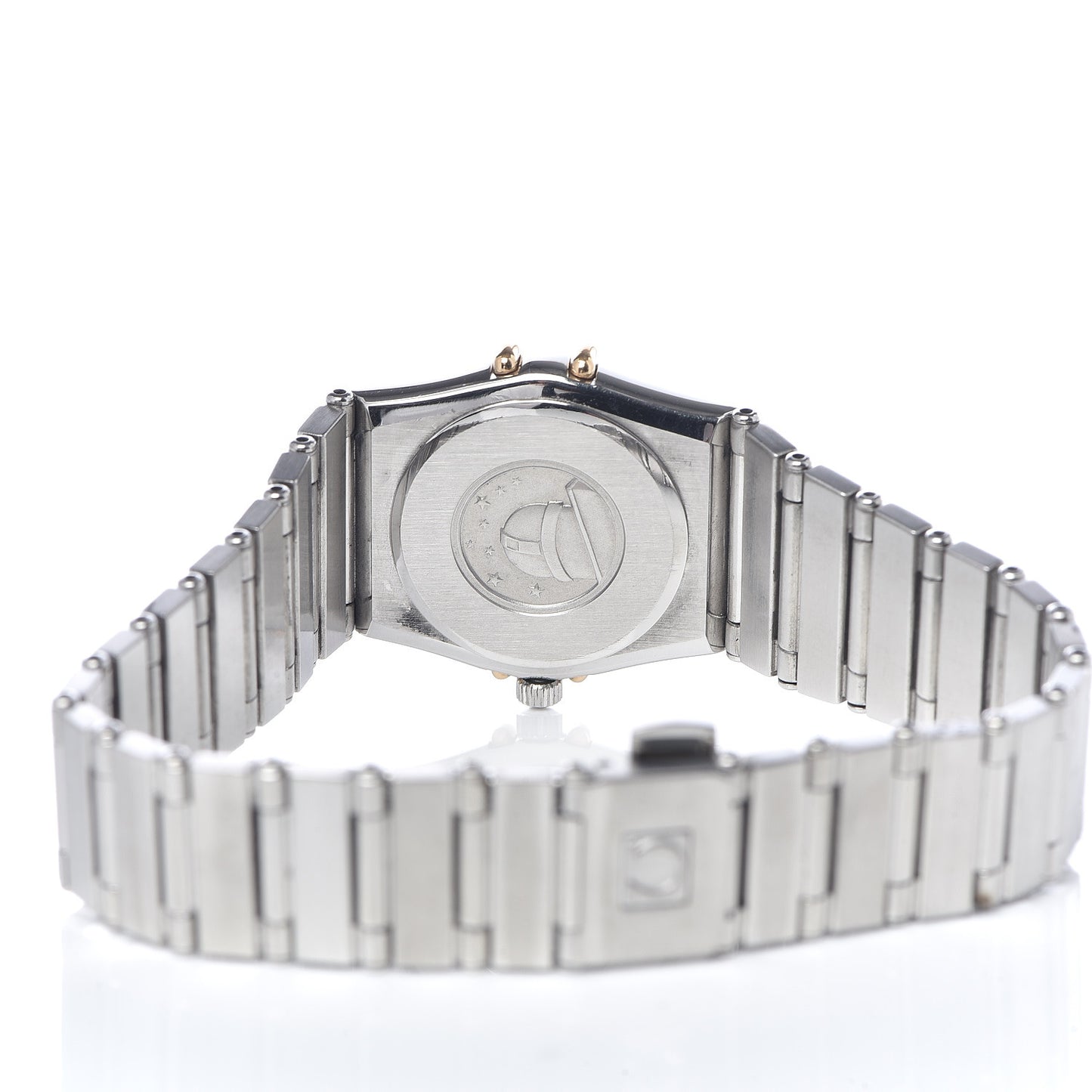 Stainless Steel 18K Yellow Gold 22mm Constellation Quartz Watch Champagne 795.1080