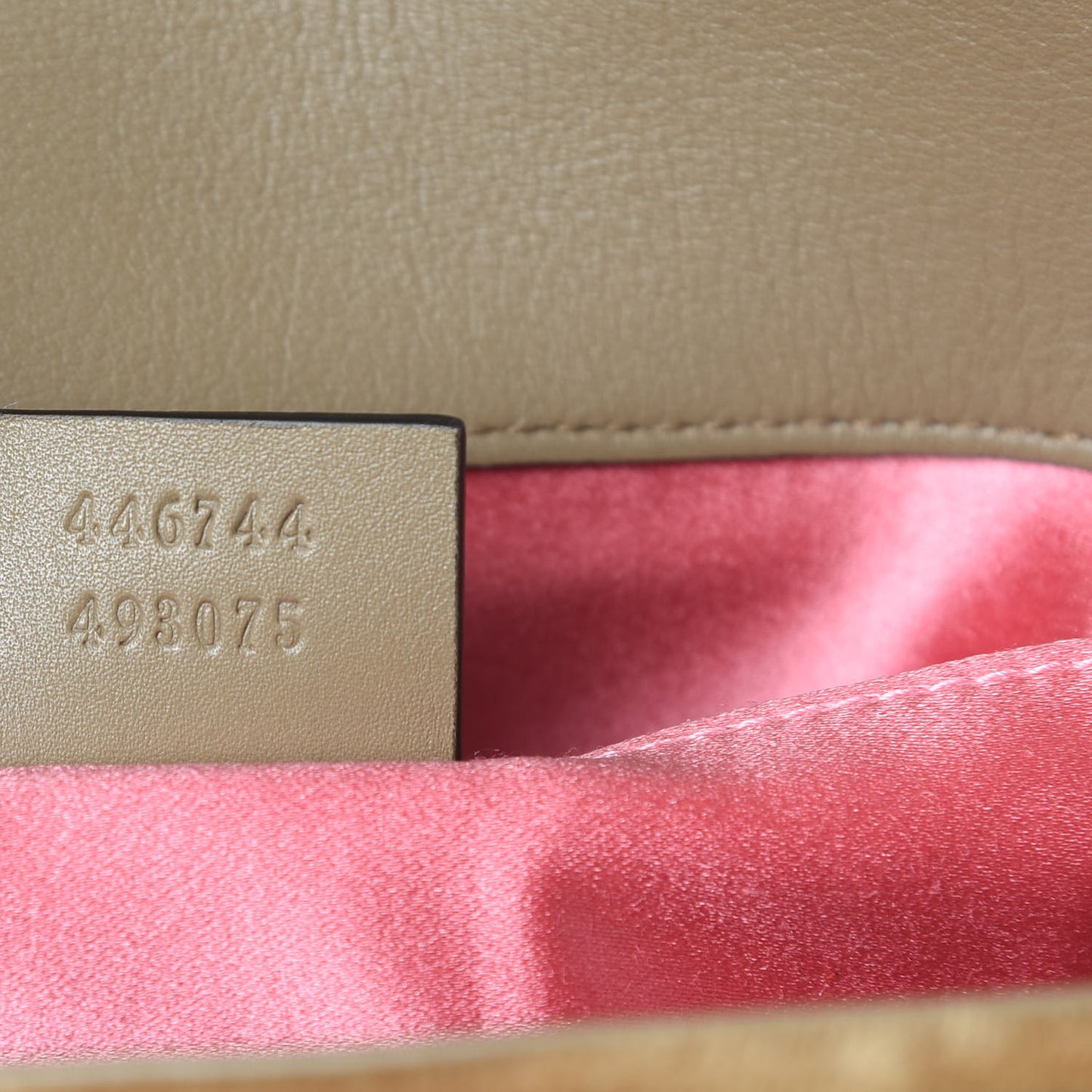 Velvet Matelasse Mini GG Marmont Shoulder Bag Taupe