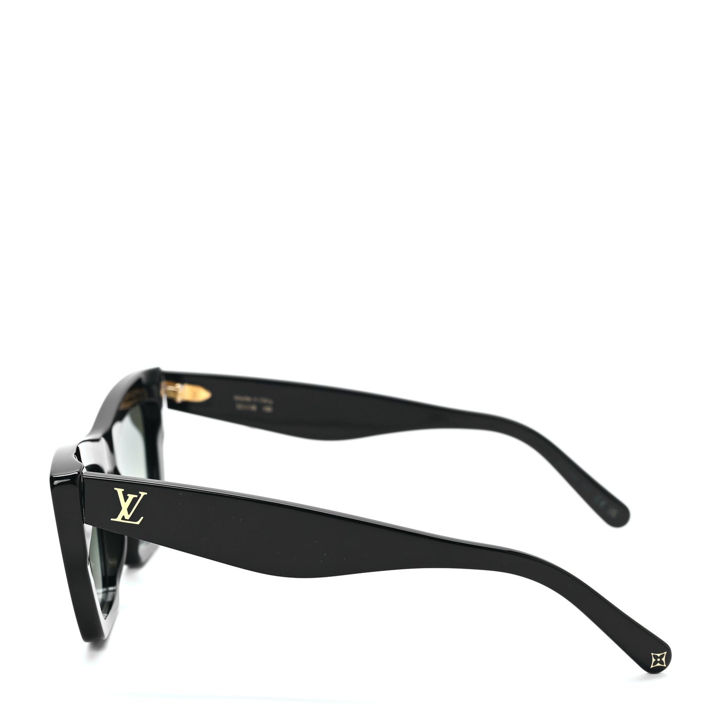 Acetate LV Fame Cat Eye Sunglasses Z1723W Black