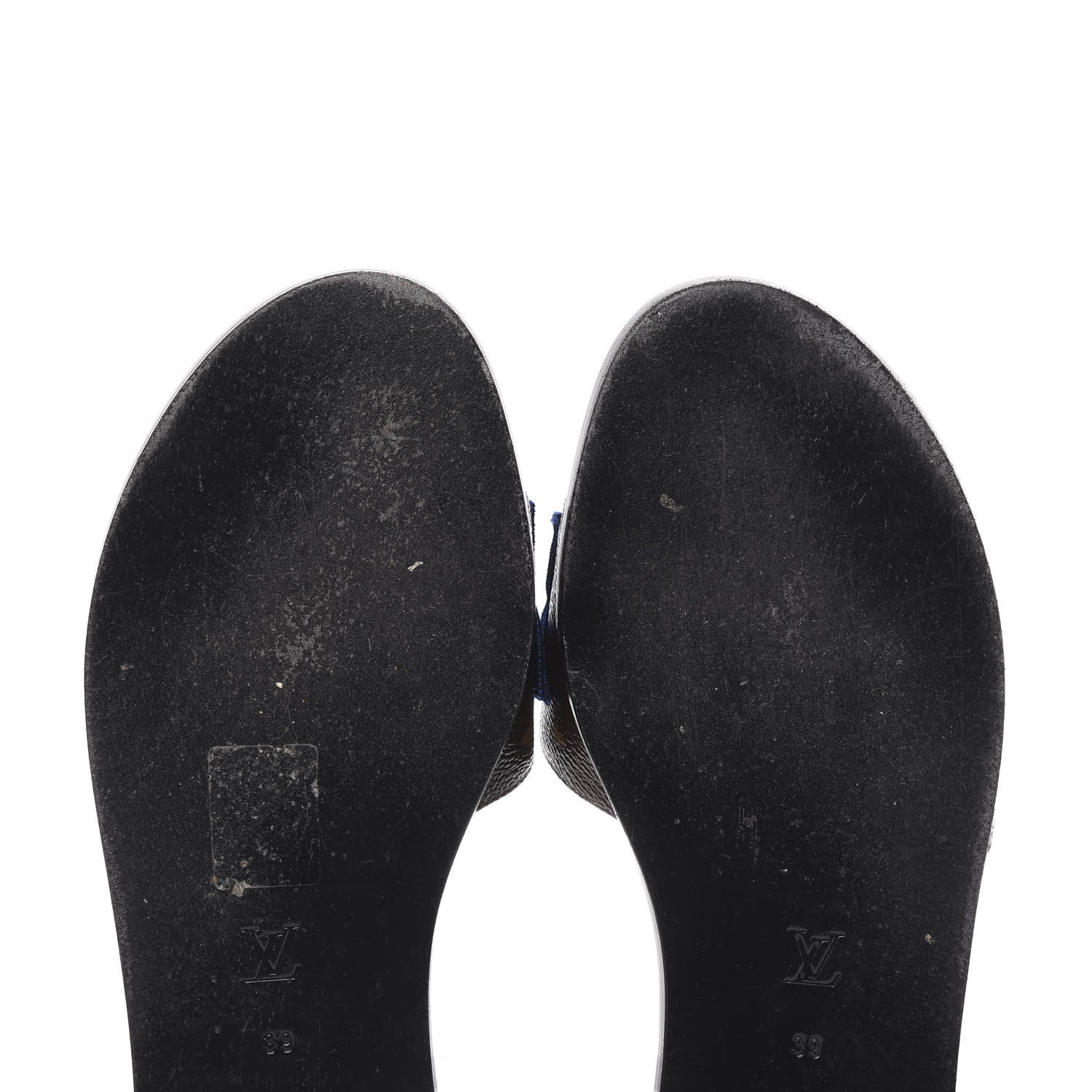 Louis Vuitton Patent Calfskin Monogram Black Heart Flat Mules 39 Cacao 6 of 10