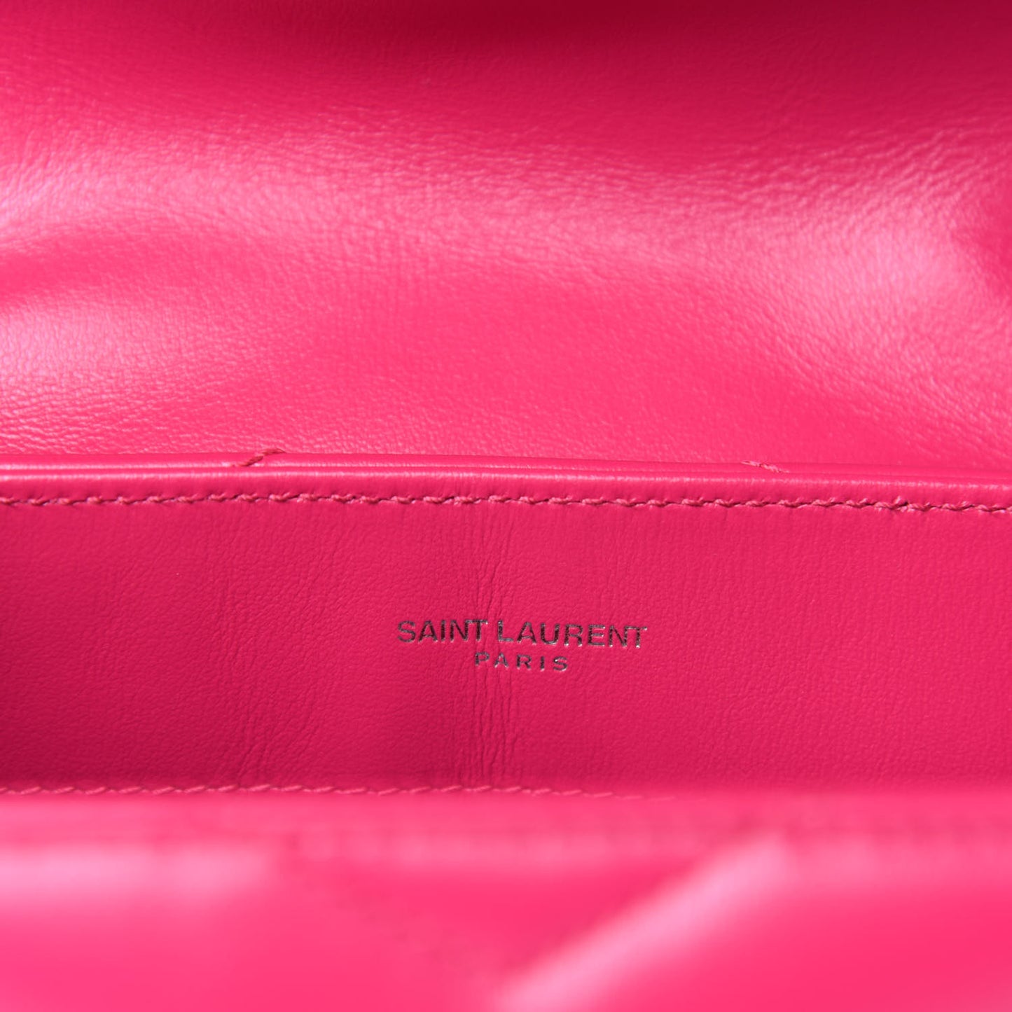 Calfskin Y Quilted Monogram Small Loulou Chain Satchel Fresh Fuchsia
