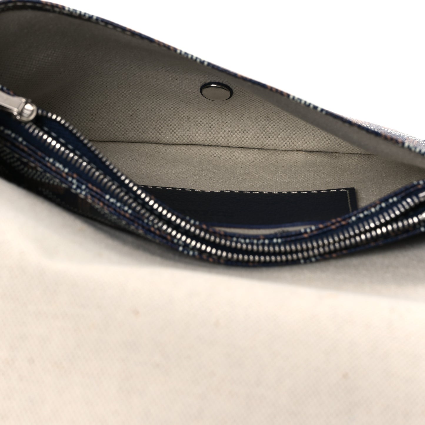 Goyardine Plumet Wallet Clutch Navy