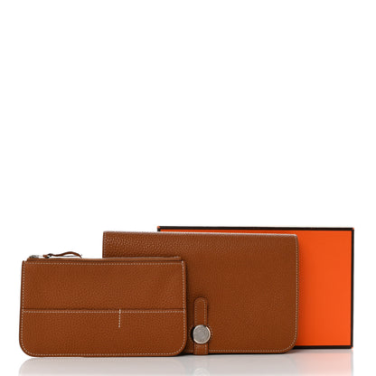 Hermes Togo Dogon Duo Wallet Gold 10 of 10