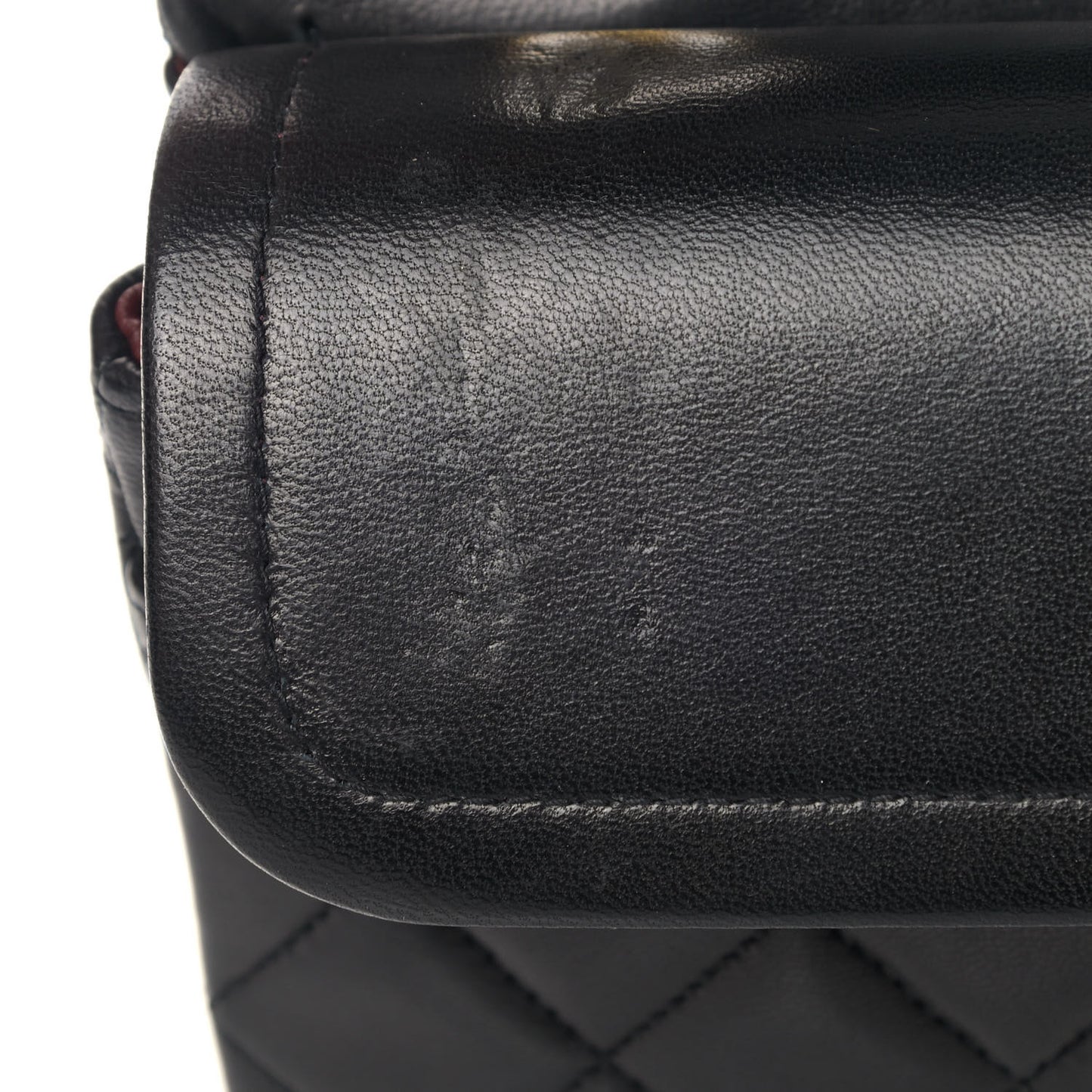 Lambskin Quilted Small Double Flap Black