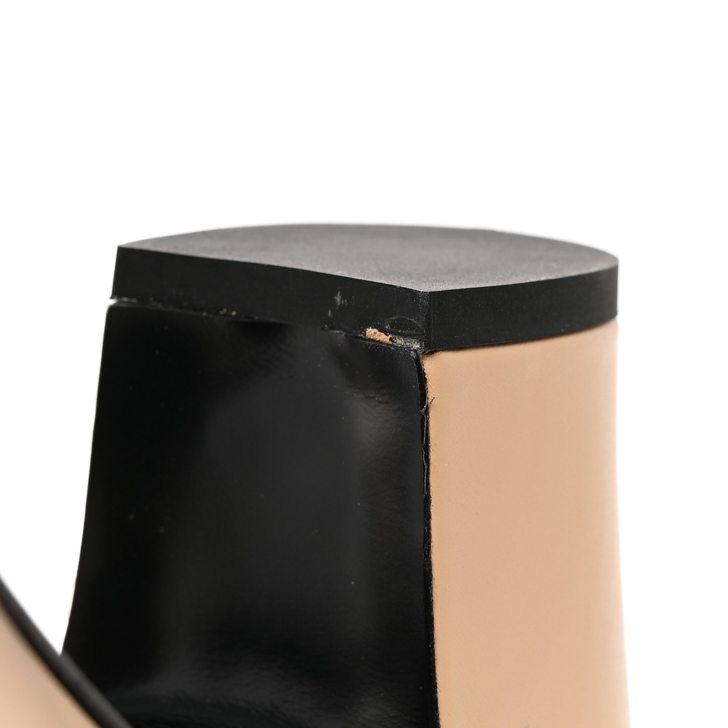 Lambskin Cap Toe CC Pumps 39 Beige Black