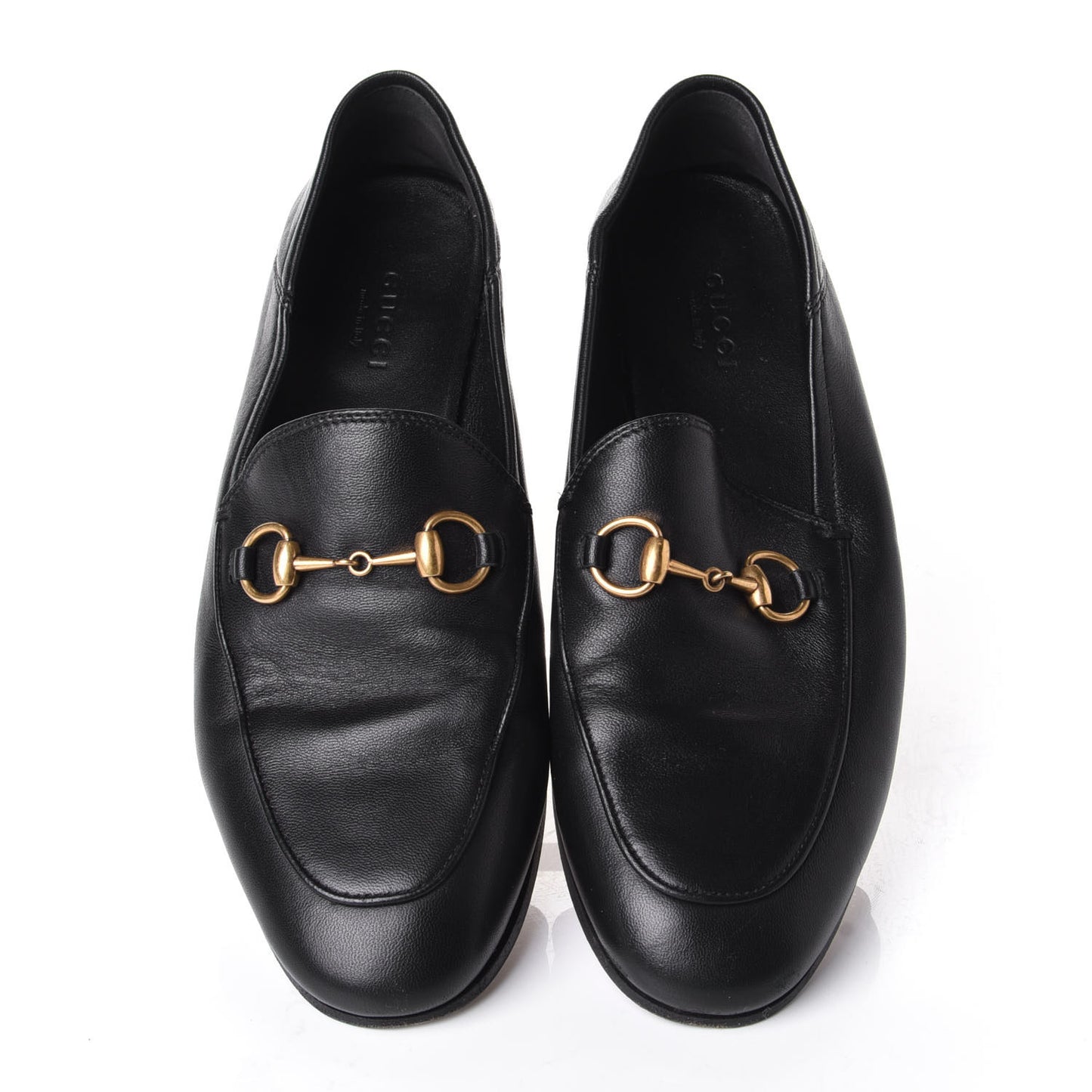 Lambskin Womens Brixton Horsebit Loafers 36 Black