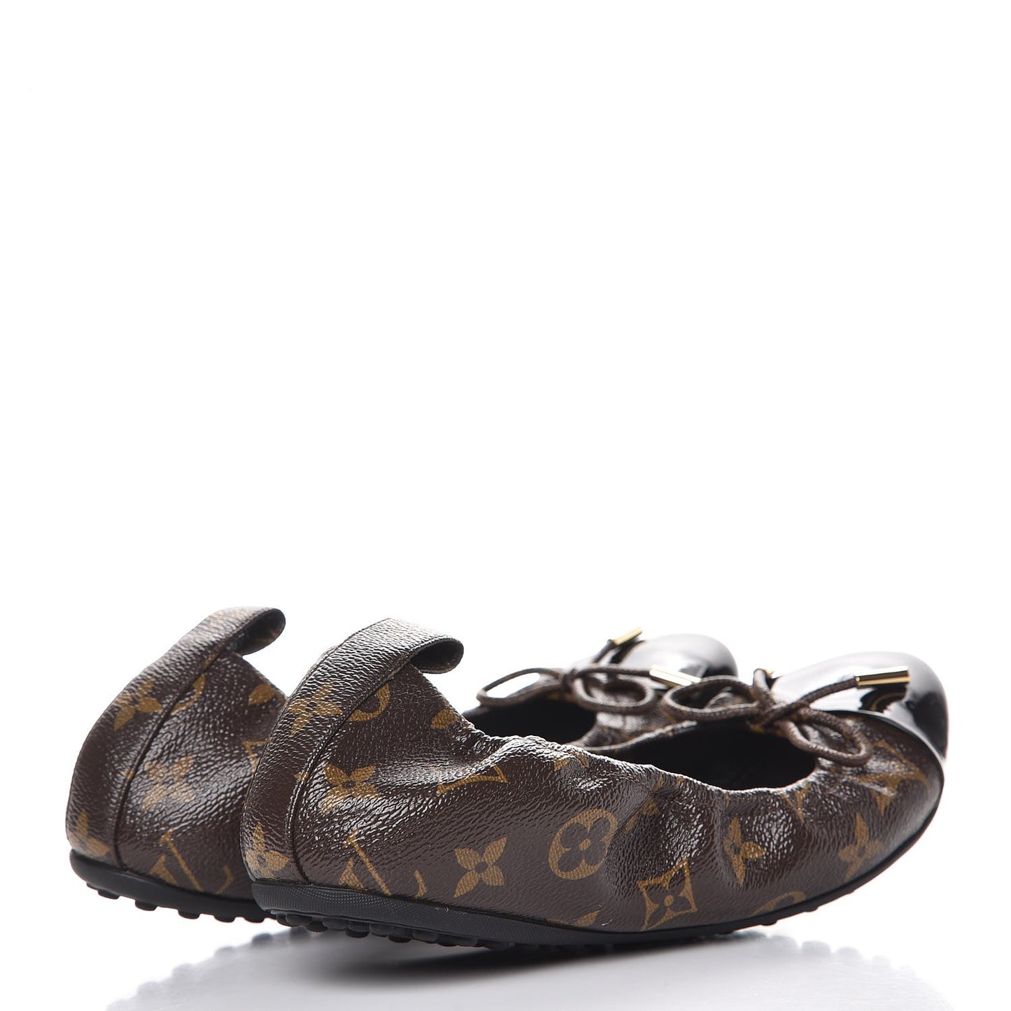 Monogram Flirty Ballerina Flats 37.5 Black