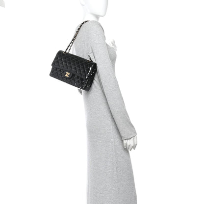 Chanel Patent Quilted Medium Double Flap Black 2 of 11