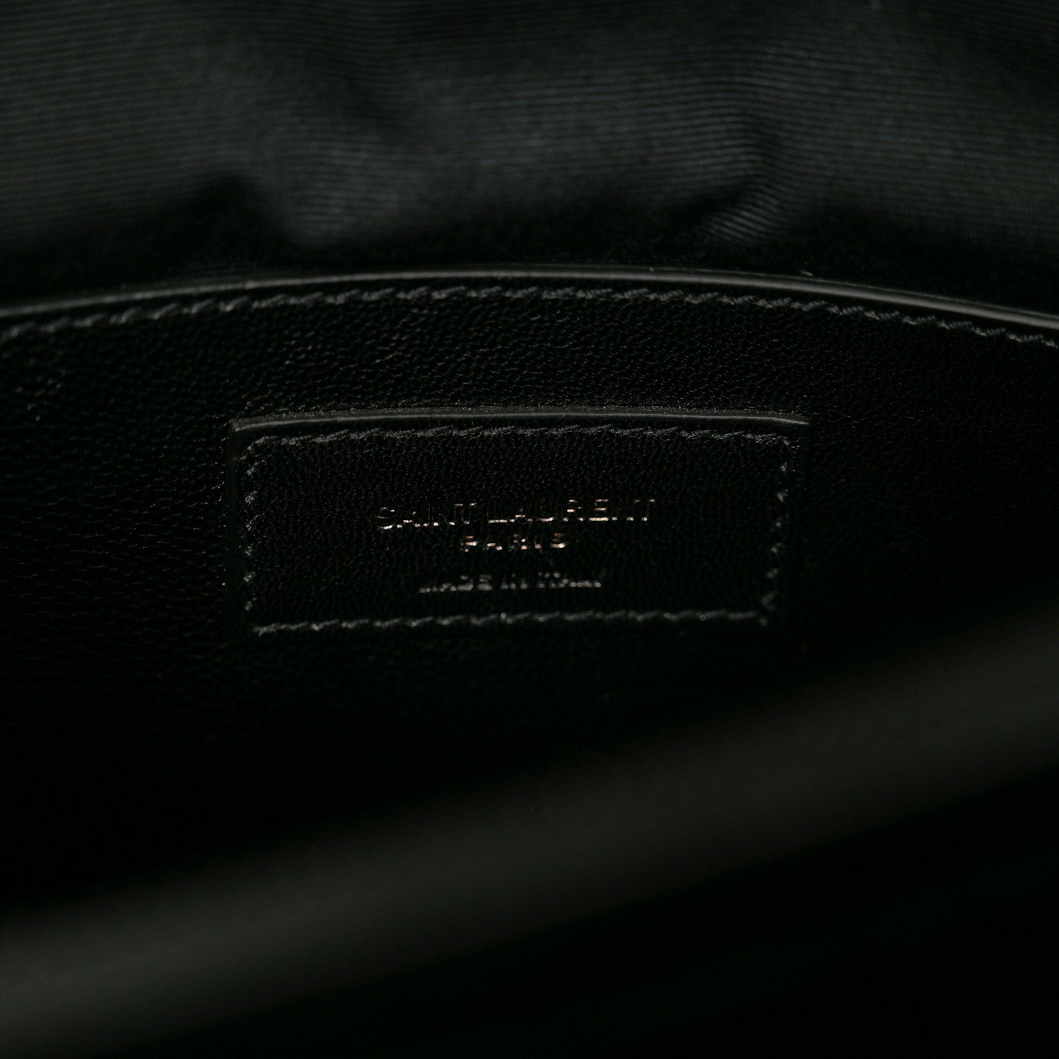 Saint Laurent Sheepskin Matelasse Chevron Monogram Monochrome Large College Satchel Black 8 of 10