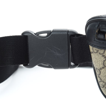 Gucci GG Supreme Monogram Belt Bag Black 12 of 13