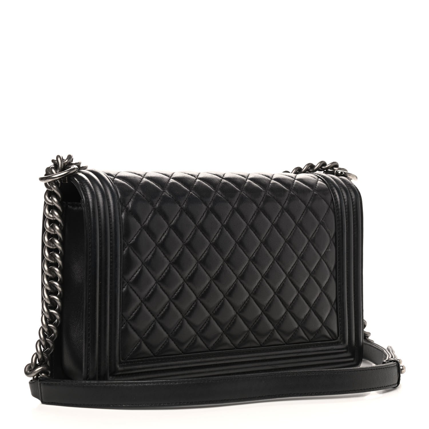 Chanel Lambskin Quilted New Medium Boy Flap Black 3 of 11