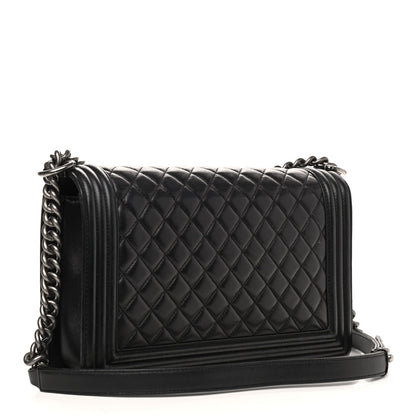 Chanel Lambskin Quilted New Medium Boy Flap Black 3 of 11