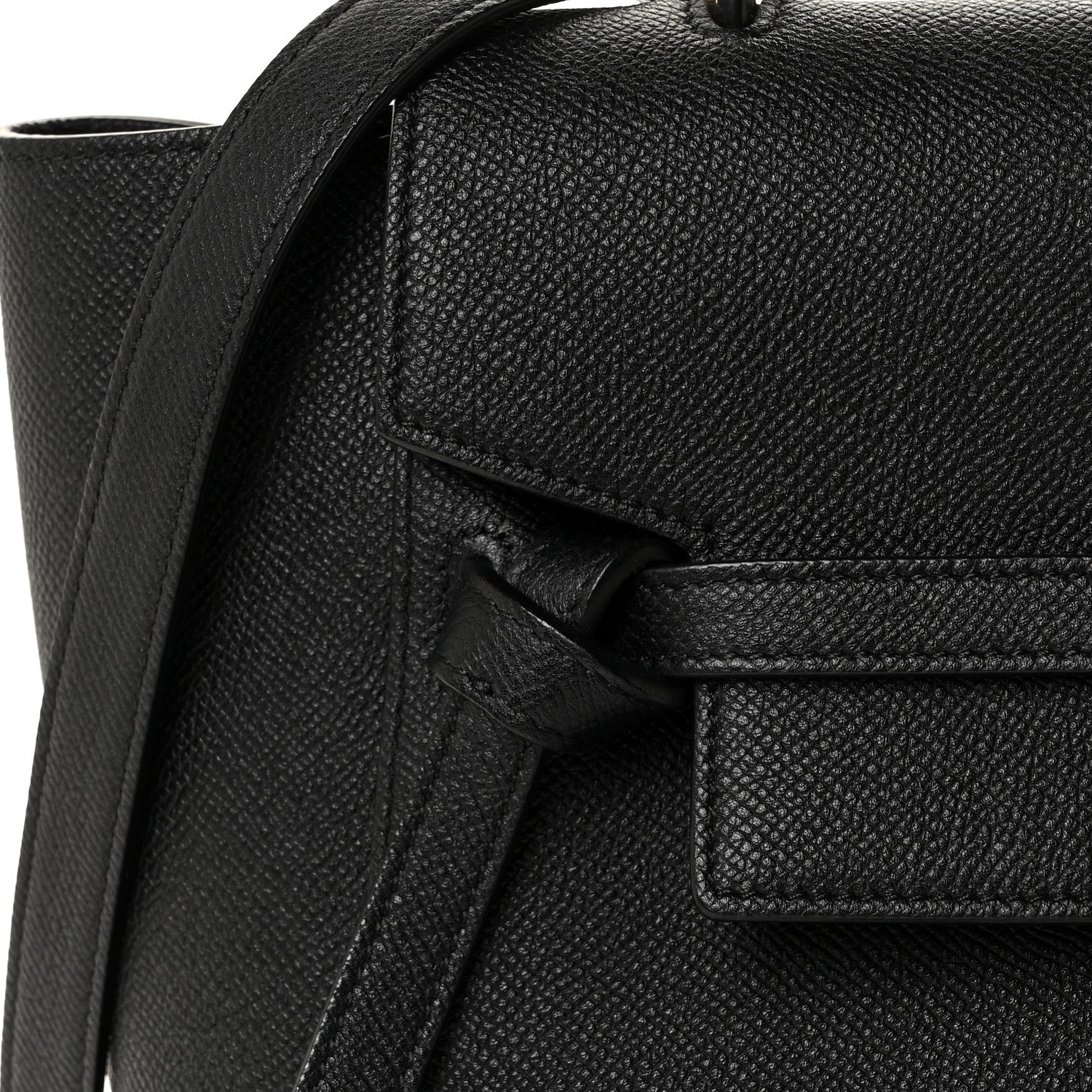 Celine Grained Calfskin Micro Belt Bag Black 10 of 11