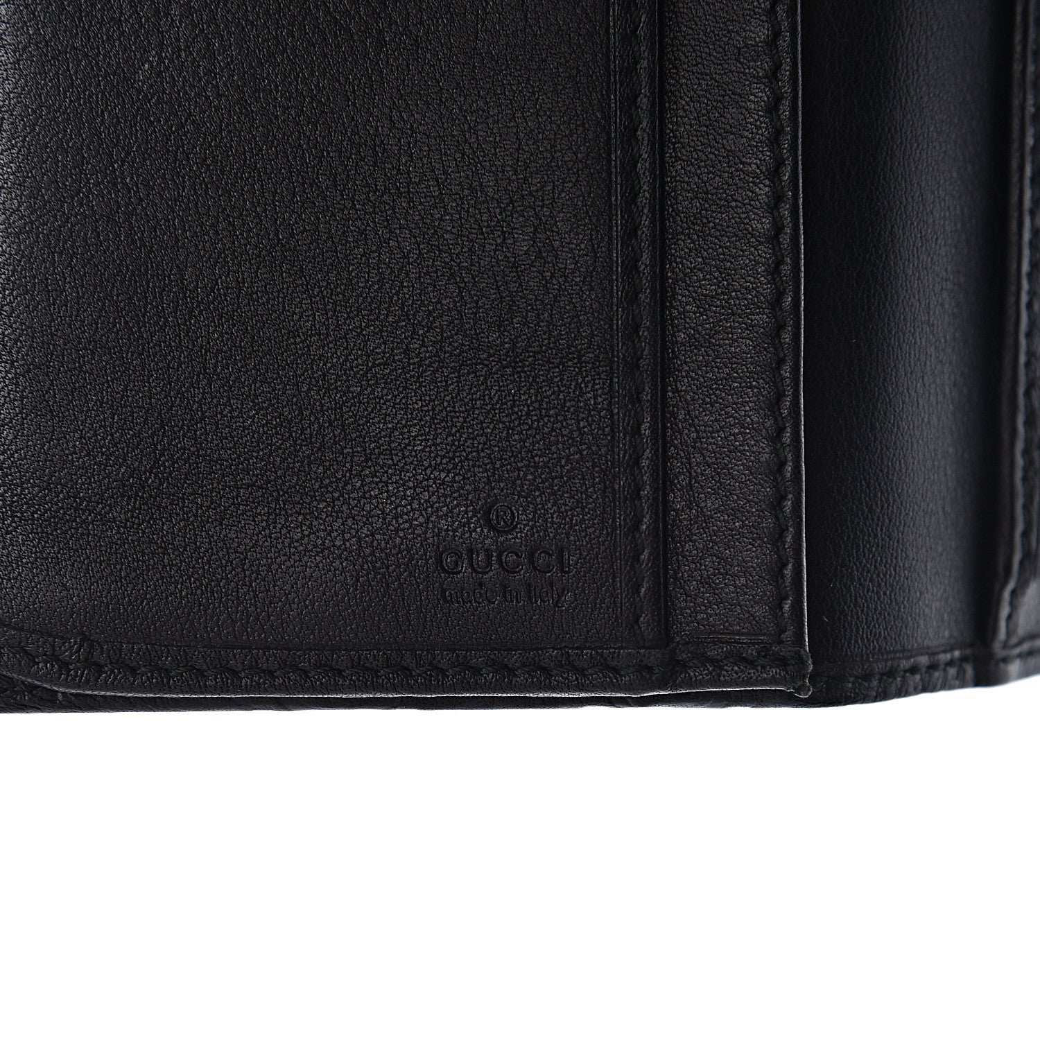 Gucci Guccissima Ladies Web Long Wallet Black 6 of 6