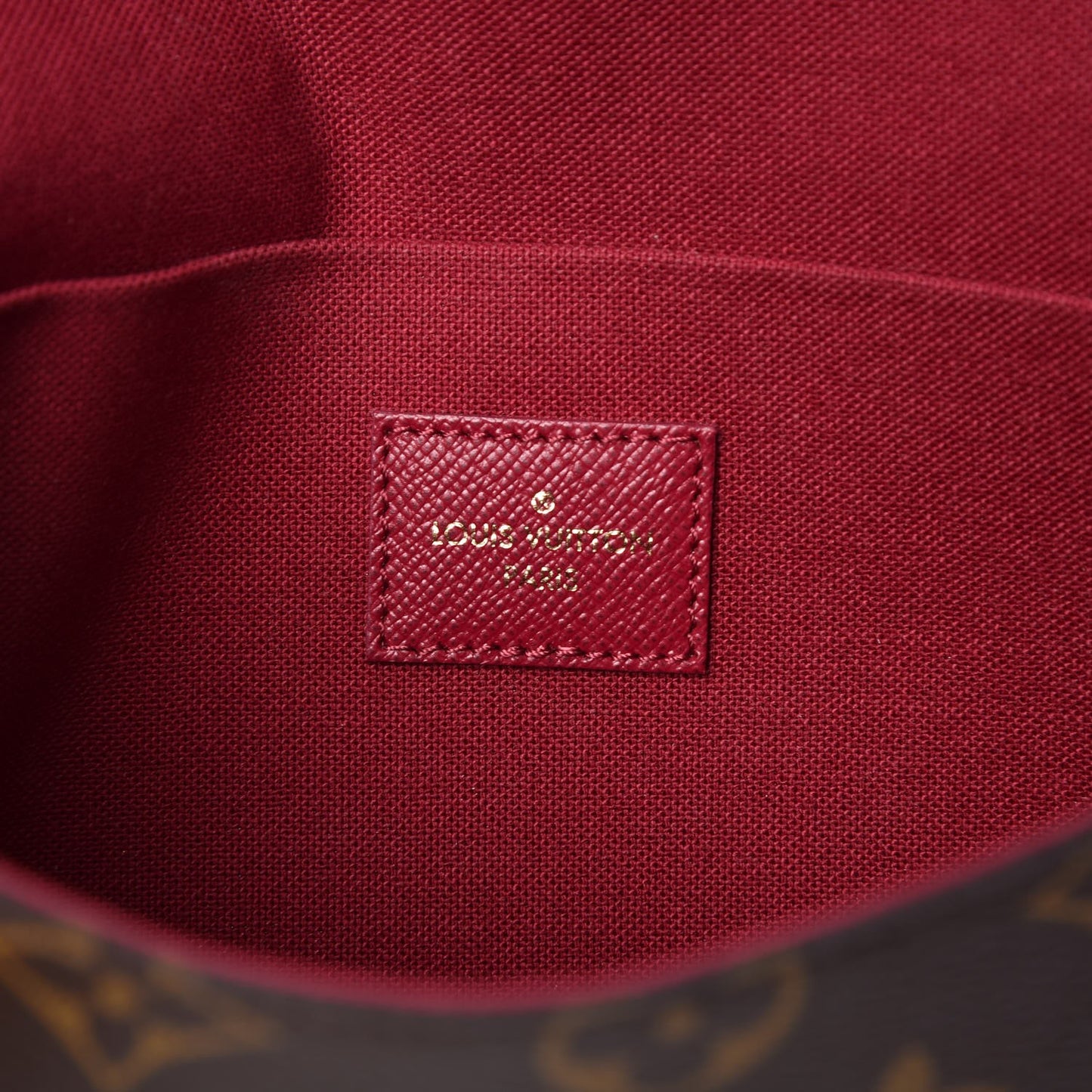Monogram Pochette Felicie Chain Wallet Fuchsia