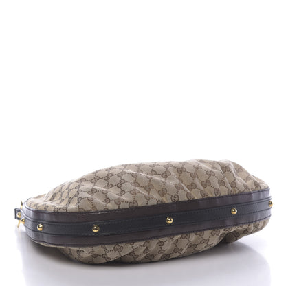 Gucci Monogram Medium Interlocking Hobo Dark Brown 4 of 10