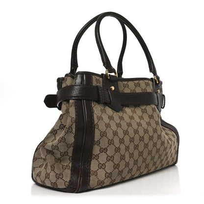 Gucci Monogram Medium GG Running Tote Dark Brown 4 of 20