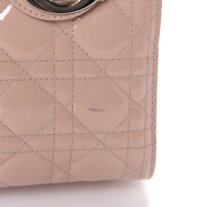 Christian Dior Patent Cannage Medium Lady Dior Rose Clair 13 of 14