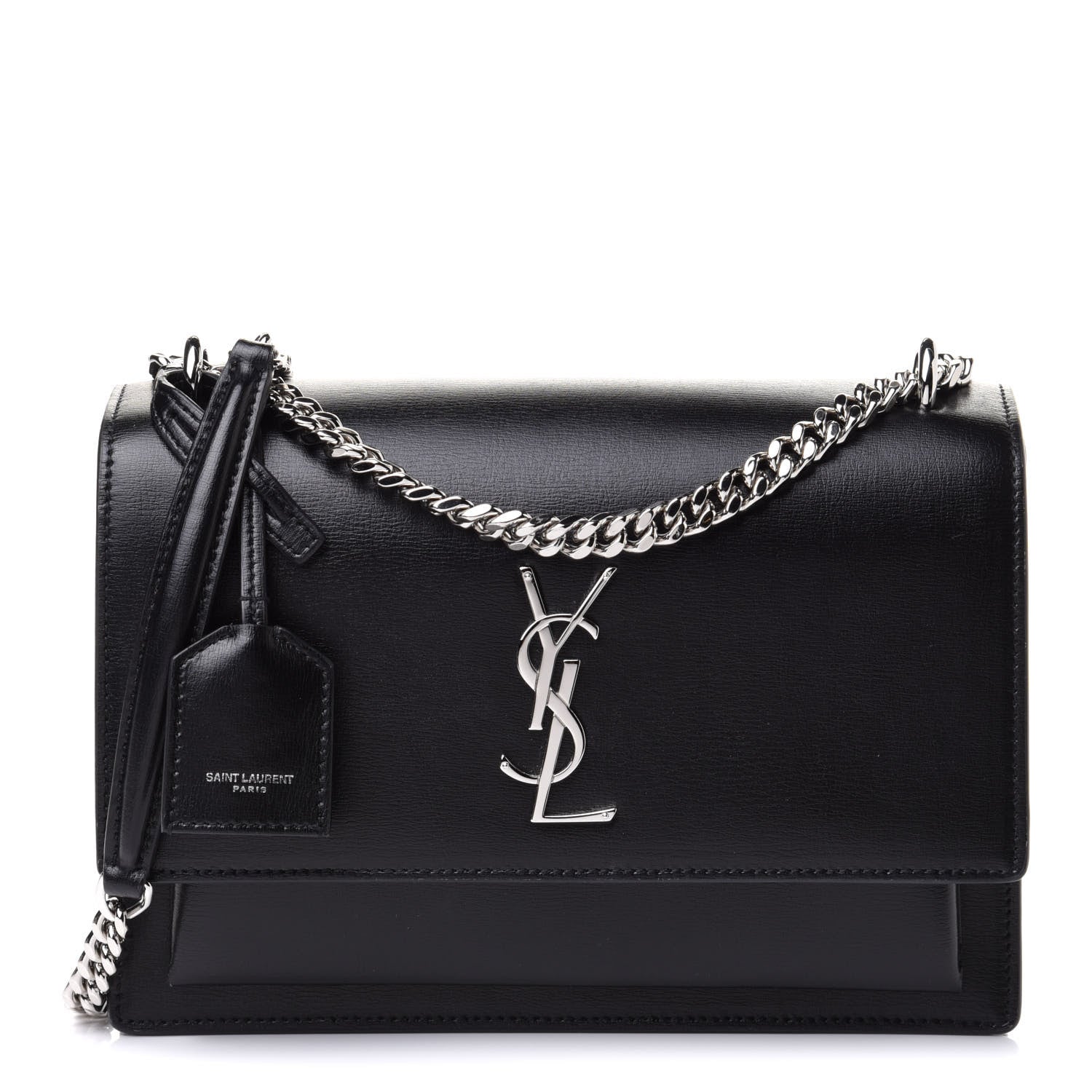 Saint Laurent Calfskin Medium Monogram Sunset Black 1 of 13
