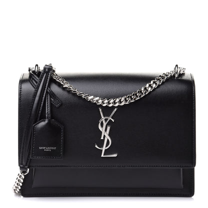Saint Laurent Calfskin Medium Monogram Sunset Black 1 of 13