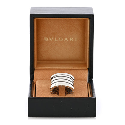 Bulgari 18K White Gold B.Zero1 Four-Band Ring 54 7 5 of 5