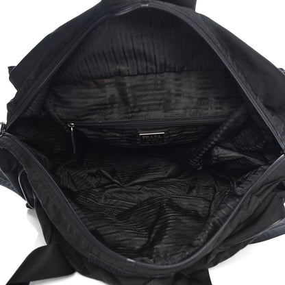 Prada Tessuto Nylon Saffiano Weekender Black 5 of 7