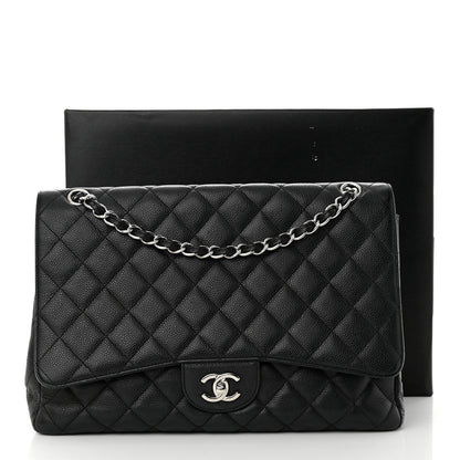 Chanel Caviar Quilted Maxi Single Flap Black 14 of 14