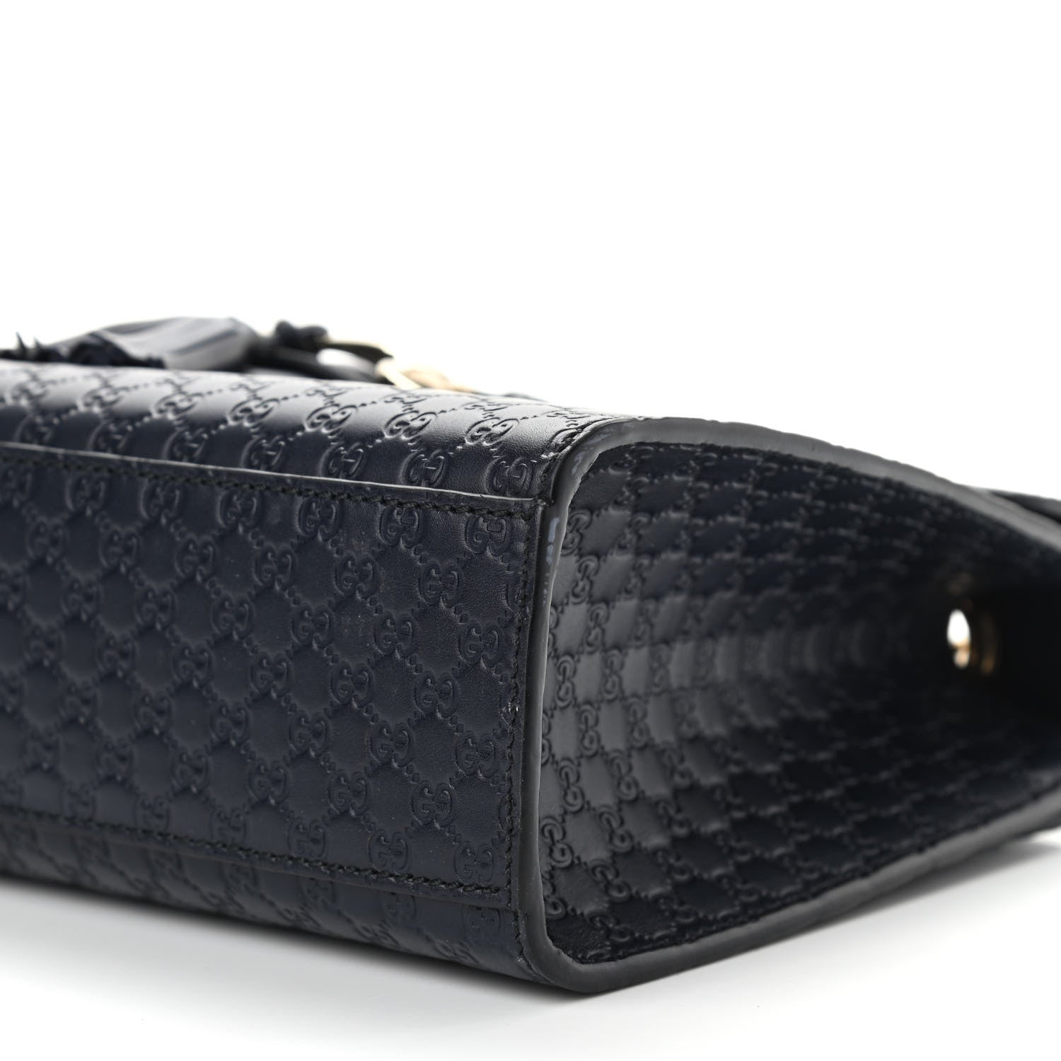 Gucci Soft Microguccissima Medium Emily Chain Shoulder Bag Blue 10 of 14