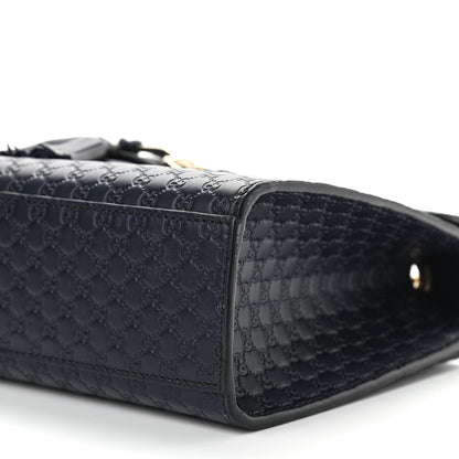 Gucci Soft Microguccissima Medium Emily Chain Shoulder Bag Blue 10 of 14