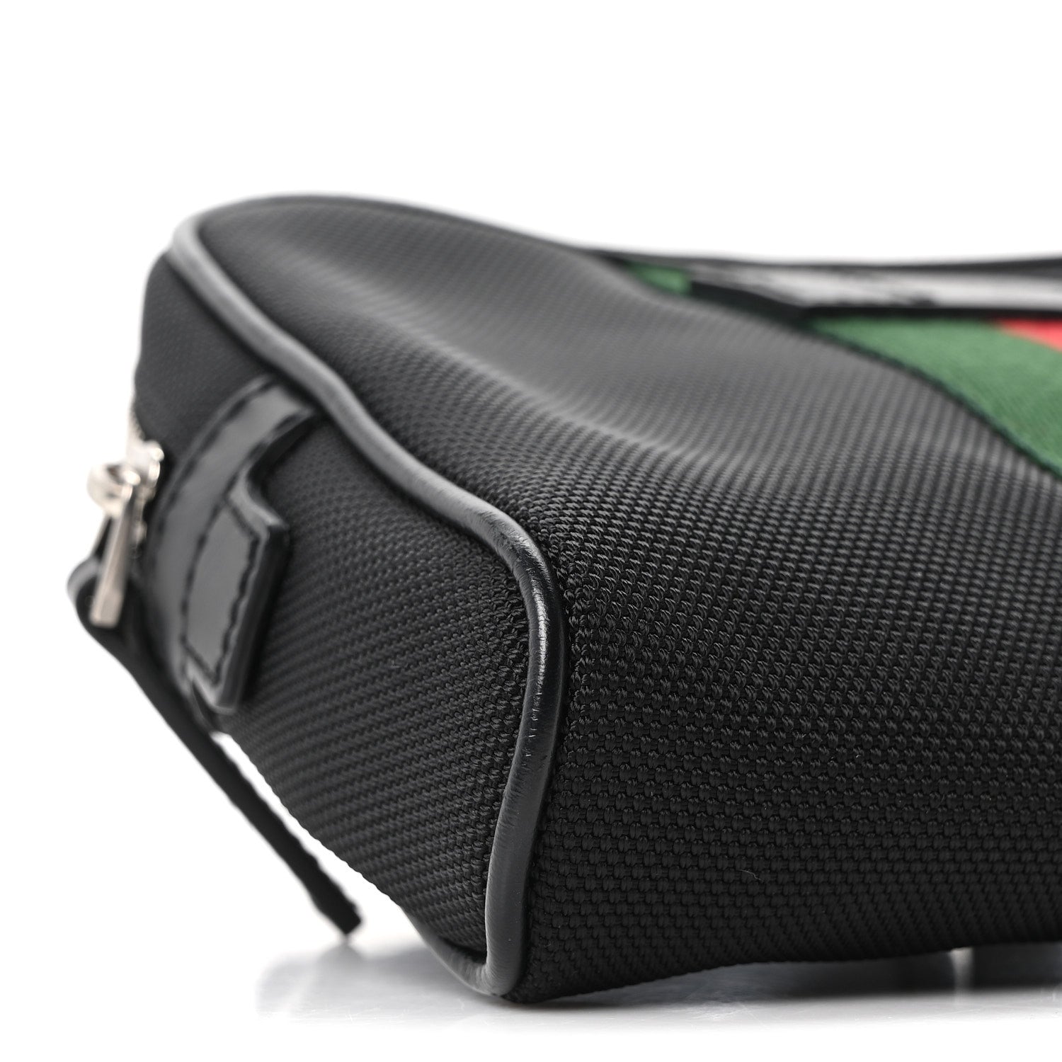Gucci Canvas Web Slim Belt Bag Black 8 of 9