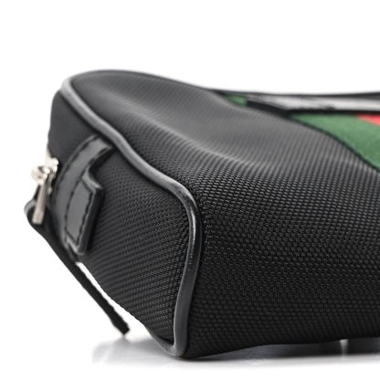 Gucci Canvas Web Slim Belt Bag Black 8 of 9