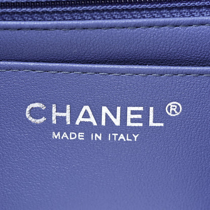 Chanel Lambskin Quilted Mini Rectangular Flap Blue 6 of 9