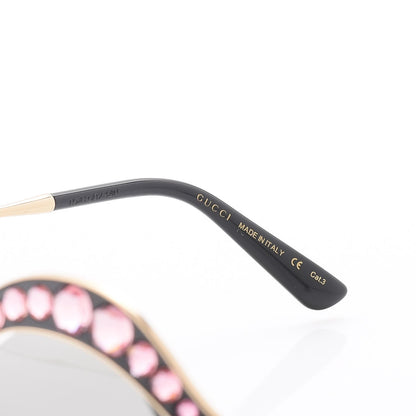 Gucci Metal Crystal Cat Eye Sunglasses GG0046/S Light Pink 5 of 8