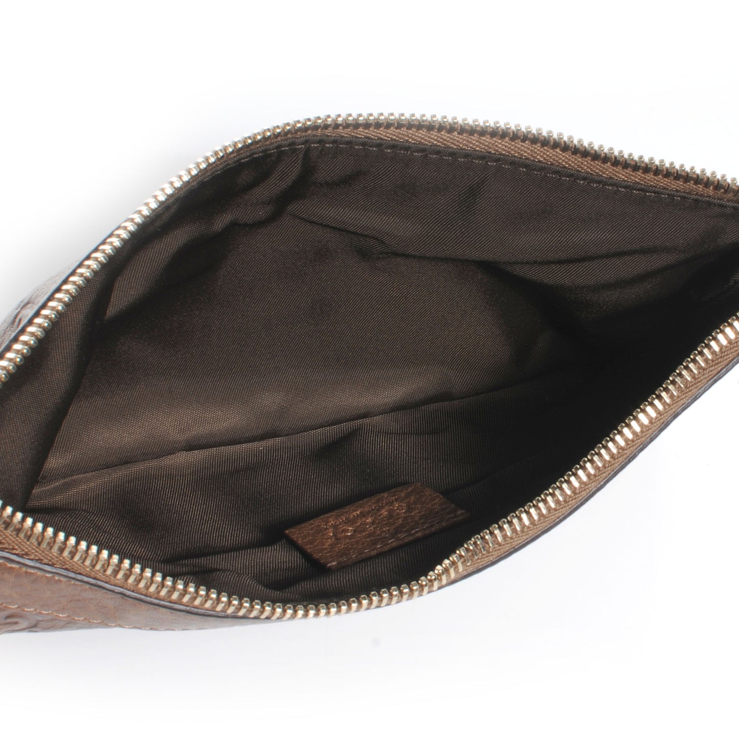 Guccissima New Britt Wristlet Brown