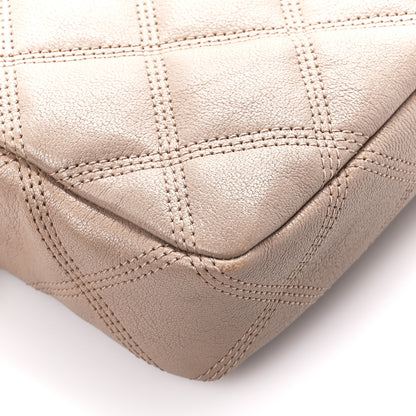 Saint Laurent Grained Lambskin Quilted Mini Becky Double Zip Bag Dark Beige 11 of 13