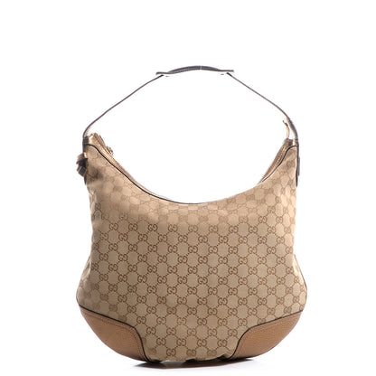 Gucci Monogram Princy Hobo Metallic Bronze 1 of 7