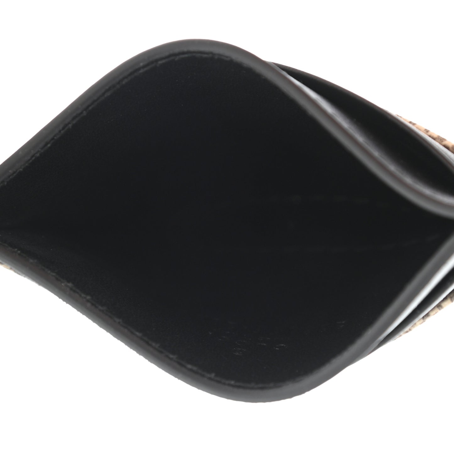 GG Supreme Monogram Bees Card Holder Black