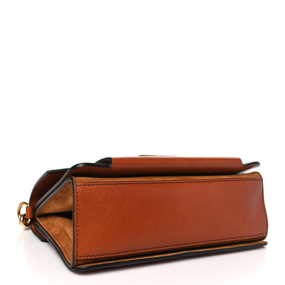 Givenchy Goatskin Suede Small GV3 Shoulder Bag Chestnut 4 of 9