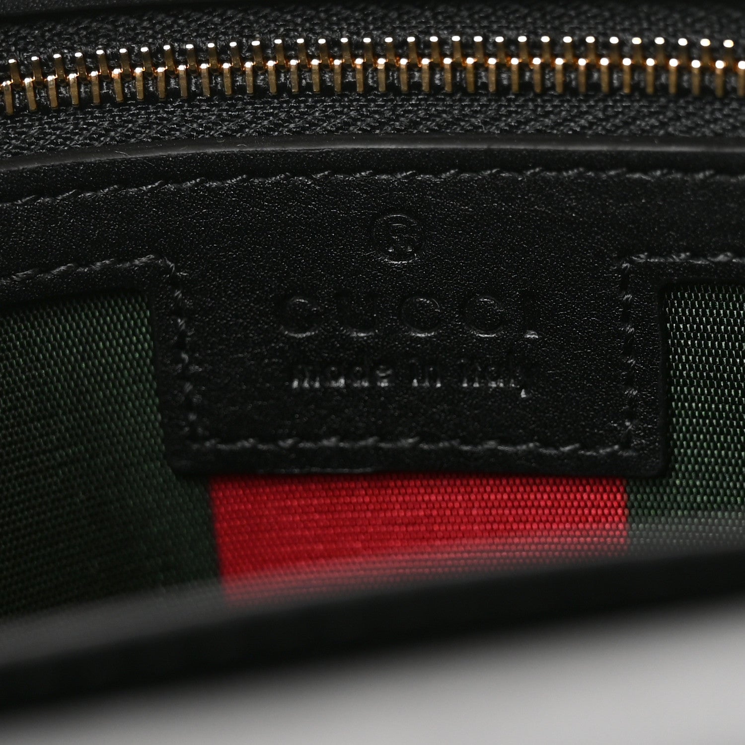 Gucci GG Emblem Monogram Wallet With Strap Beige Ebony Black 6 of 11