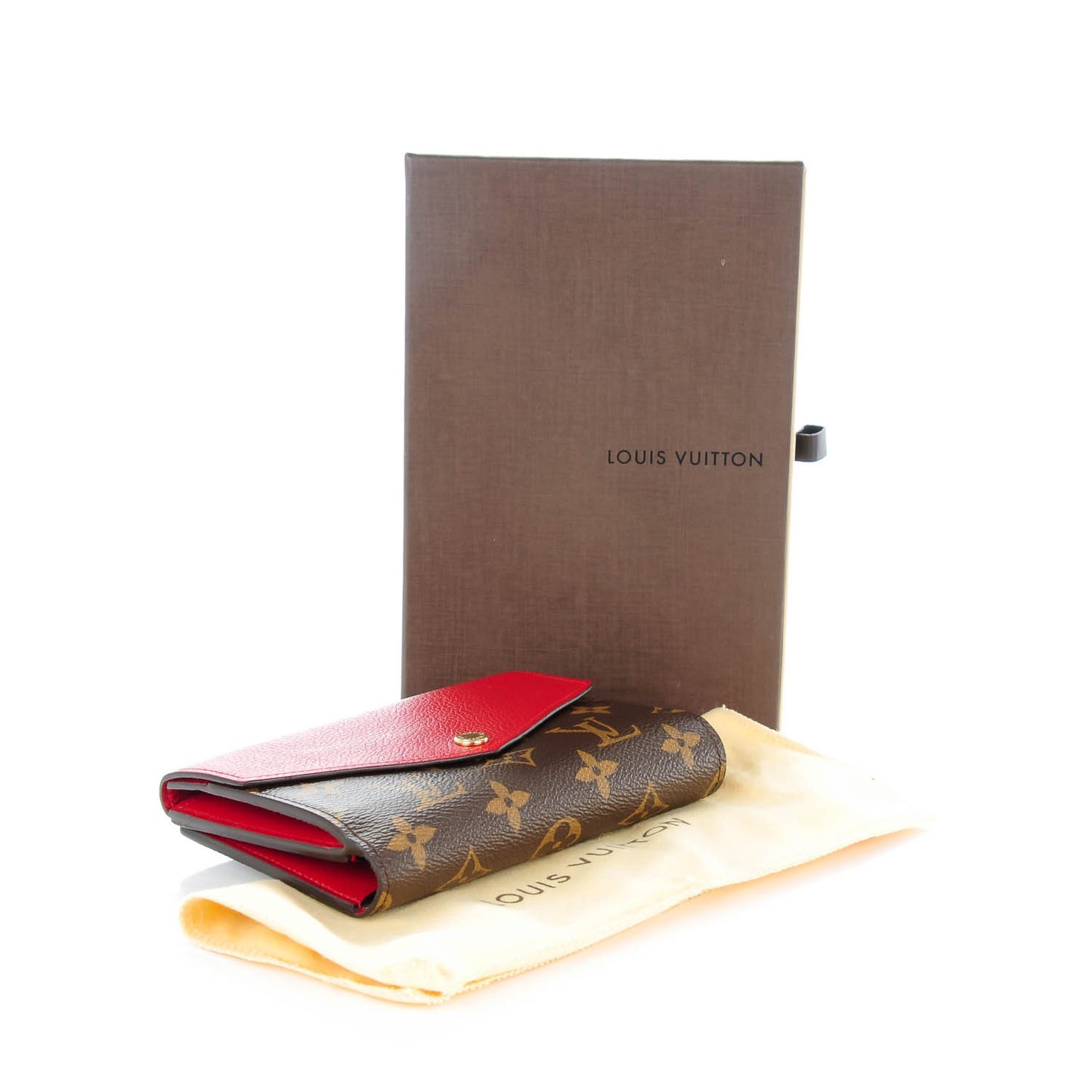 Monogram Pallas Compact Wallet Cherry