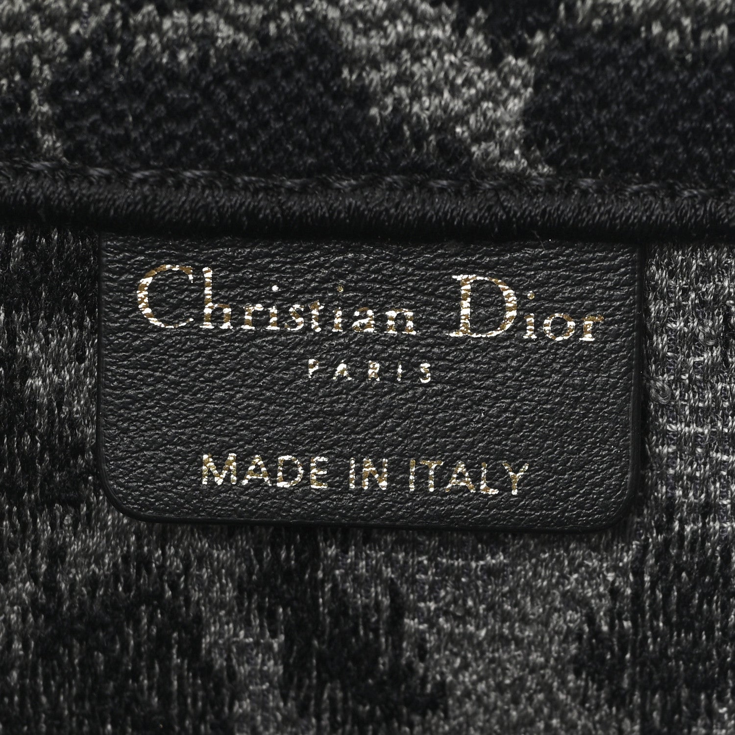 Christian Dior Canvas Mizza Embroidered Large Leopard Book Tote Grey 6 of 11