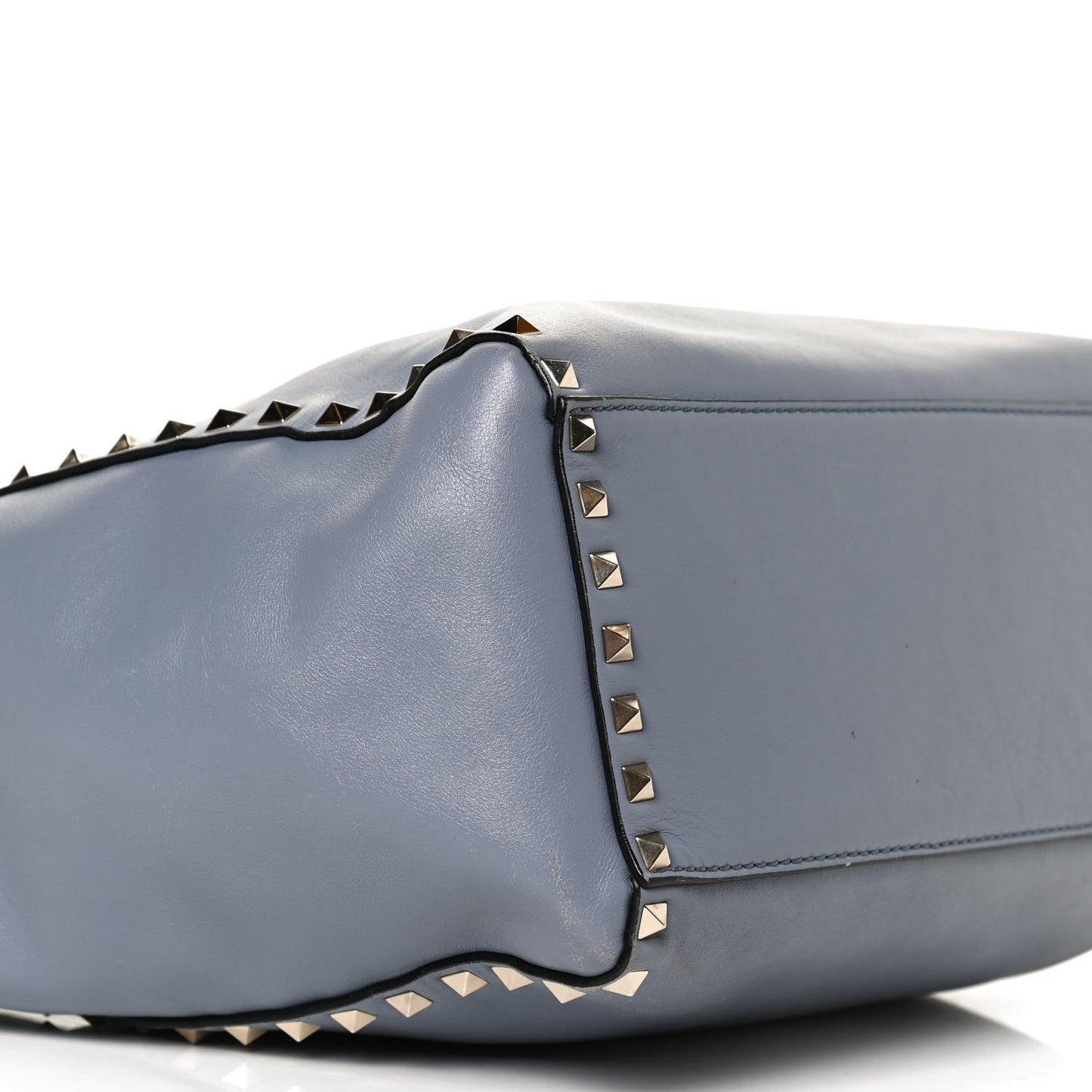Vitello Rockstud Double Handle Tote London Stone