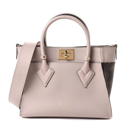 Louis Vuitton Calfskin Monogram On My Side PM Greige 1 of 9