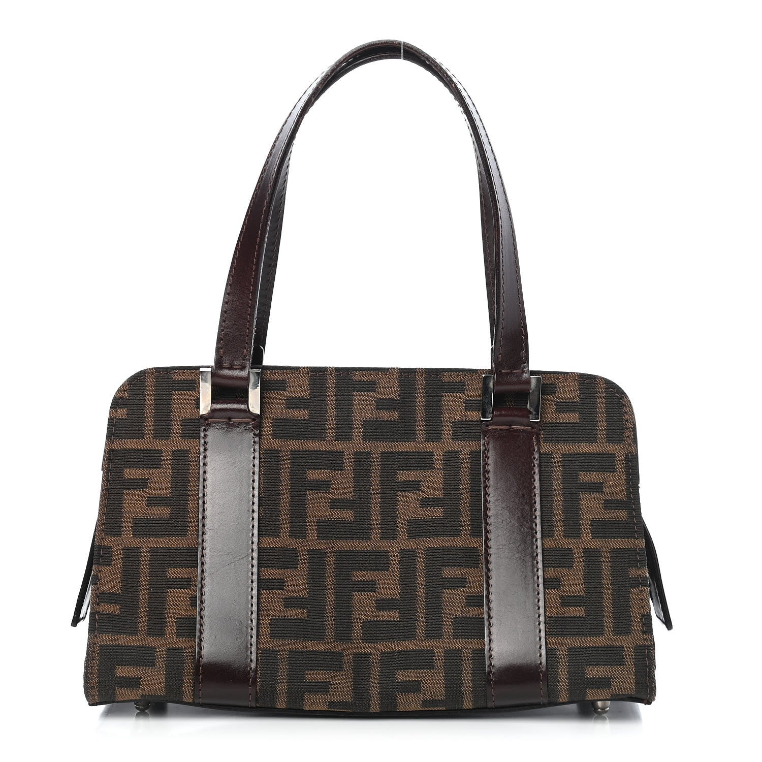 Fendi Zucca Top Handle Tote Tobacco 1 of 8