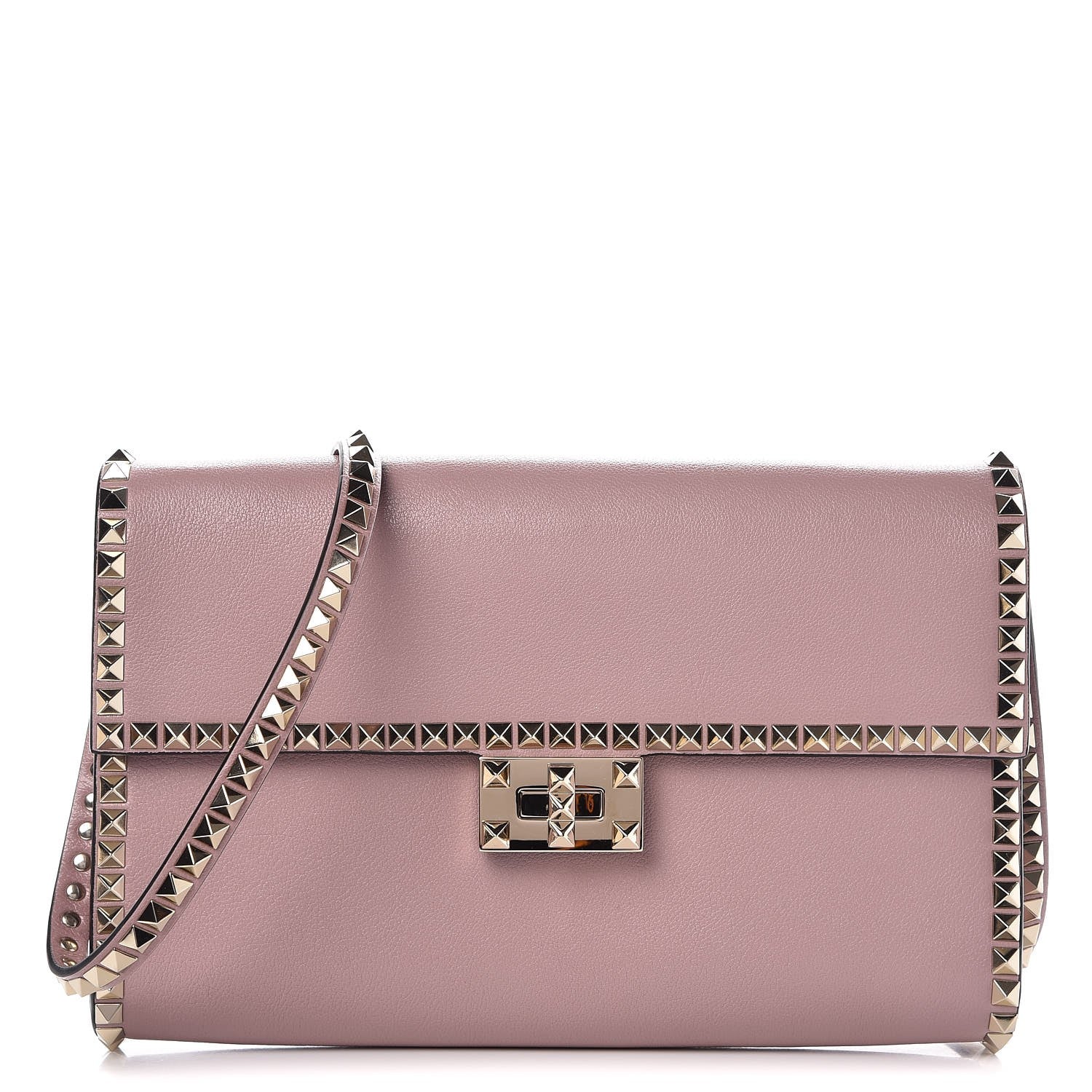 Valentino Garavani Vitello Rockstud No Limit Shoulder Bag Lipstick 1 of 8