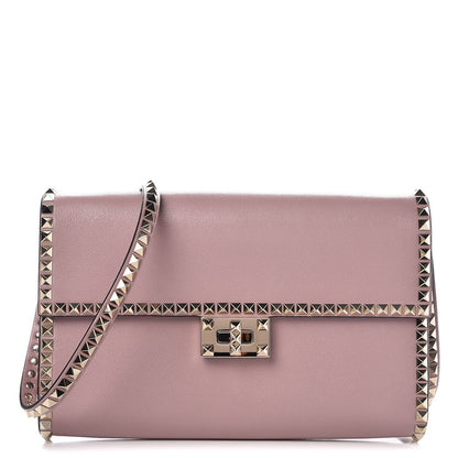 Valentino Garavani Vitello Rockstud No Limit Shoulder Bag Lipstick 1 of 8