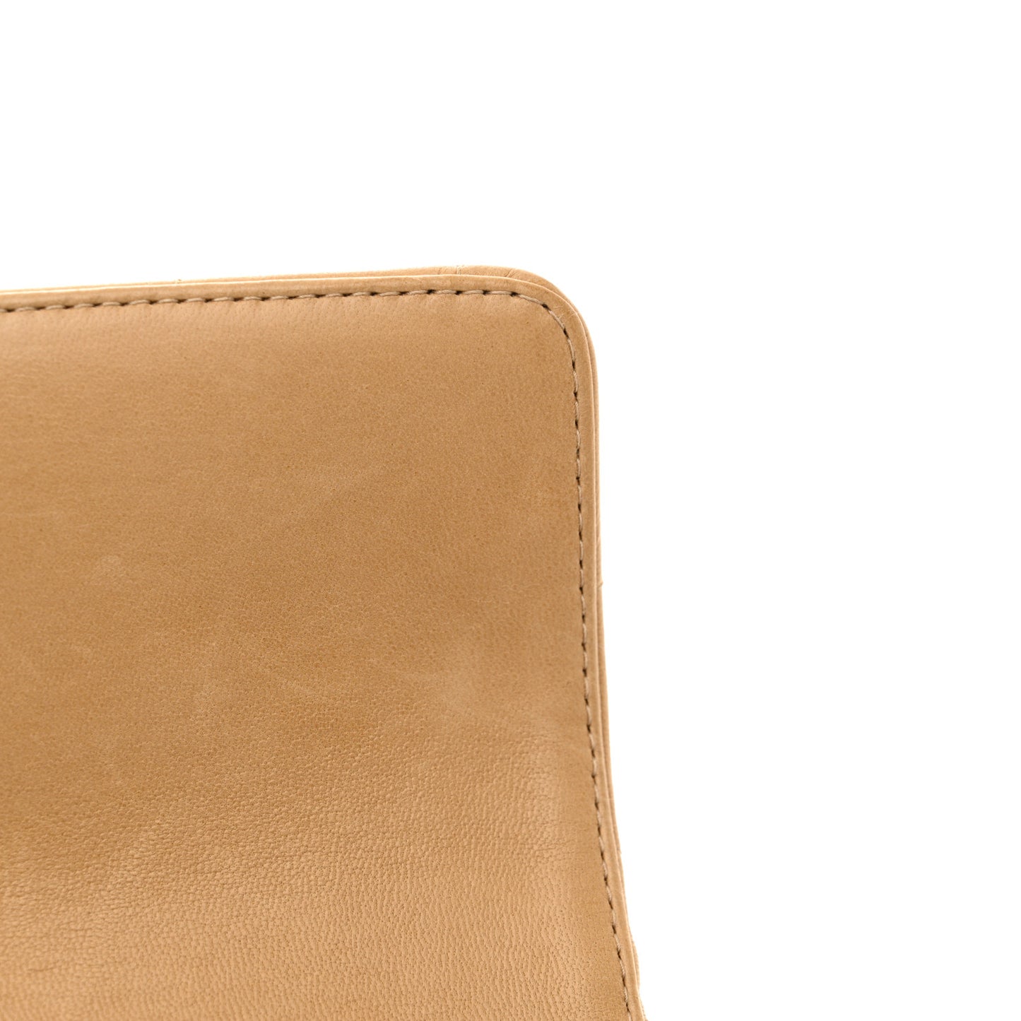 Lambskin East West Chocolate Bar Flap Beige